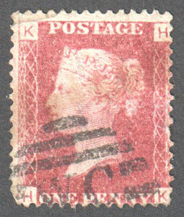 Great Britain Scott 33 Used Plate 107 - HK - Click Image to Close